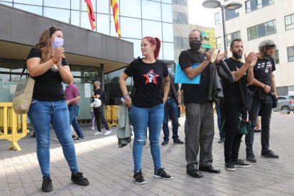 Pla conjunto de cinco de los encausados en la operación Judas.