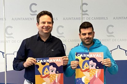 Klein i Luque durant la presentació del Carnaval 2022.