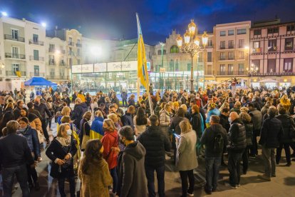 Imatge de la concentració a la plaça del MErcadal de Reus.