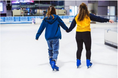 Una de les activitat familiars és la pista de gel.