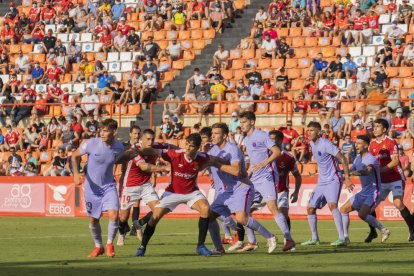 El partido contra los azulgrana de la primera vuelta fue uno de los más completos del Nàstic.