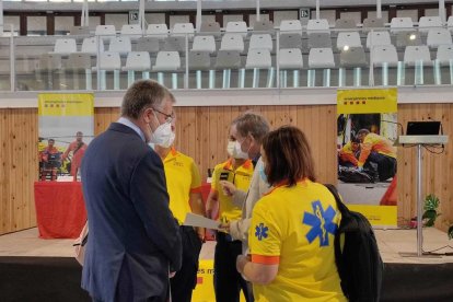 L'alcalde Pau Ricomà ha intervingut en la taula inaugural de l'acte, en què participen 300 professionals.