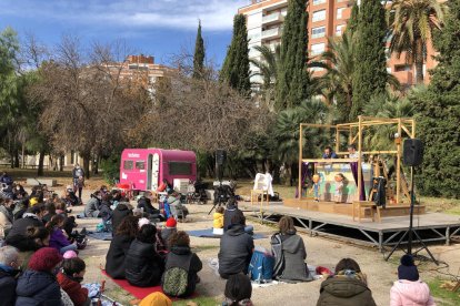 Imagen de una actividad de Tecletes en el Parc de la Ciutat.