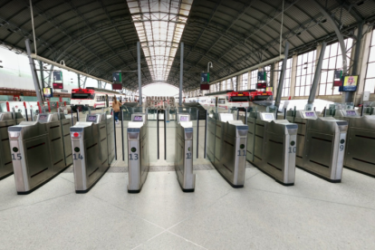 L'interior de l'estació de tren d'Abando.