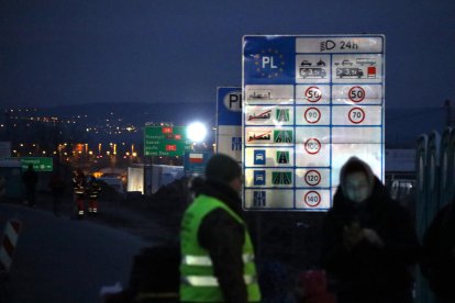 Paso fronterizo de Medika, entre Polonia y Ucrania.