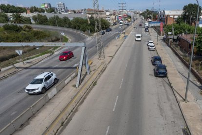 Imatge d'arxiu de la carretera del polígon Francolí, objecte d'una remodelació integral.