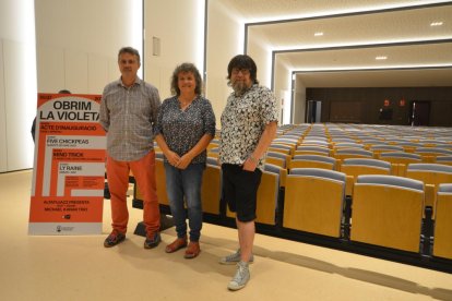 Hèctor López Bofill, Montse Castellarnau i Juan Cruz a La Violeta.