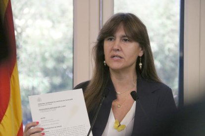 La presidenta del Parlament suspesa, Laura Borràs.