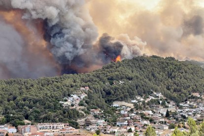 Imatge d'arxiu de l'incendi d'aquest any al Pont de Vilomara.