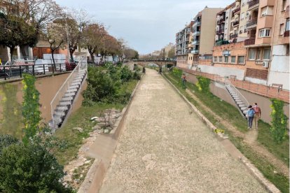 Simulació de la renatularització de la Riera de la Bisbal del Vendrell.