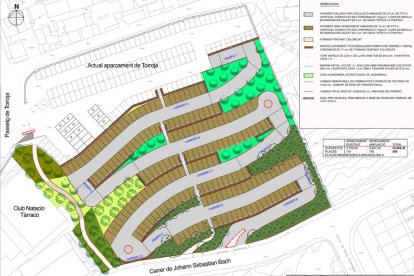 Imagen del proyecto de ampliación del parking.