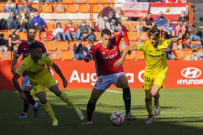 El davanter Pablo Fernández va donar la victòria al Nàstic en el partit de la primera volta.