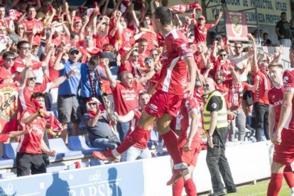 Pablo Fernández va marcar el seu cinquè gol amb el Nàstic aquesta temporada.