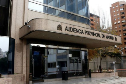 Imagen de archivo de la audiencia provincial de Madrid.