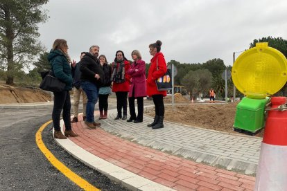 La presidenta de la Diputació, Noemí Llauradó, ha visitat les obres.