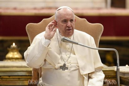 El Papa Francisco durante una de sus intervenciones.