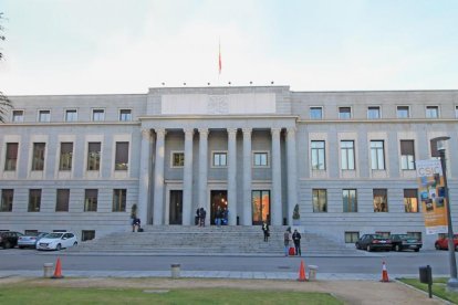 Fachada del edificio central del CSIC, en Madrid.