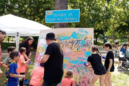 Imatge de les activitats al Parc de la Ciutat de Tarragona on es va celebrar la Festa de l'Autonomia.