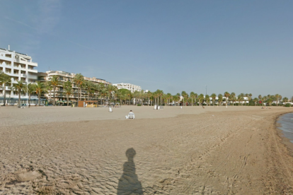 Imatge de la platja de Ponent de Salou.