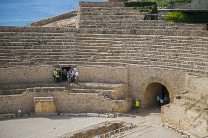 Imagen de archivo de las gradas del Anfiteatro, cerrado desde hace 4 meses.