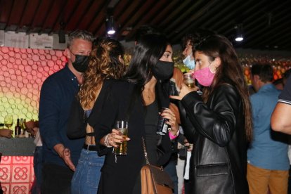 La discoteca Shôko de Barcelona en la primera noche de reapertura de los locales de ocio nocturno.