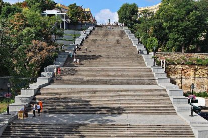 Imagen de las escaleras de Potomkin.