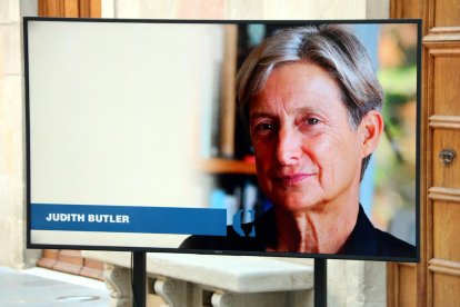 Una fotografía de la filósofa y activista feminista Judith Butler, Premio Internacional Cataluña 2021.