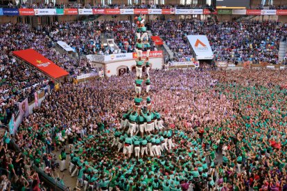 El 3 de 10 dels Castellers de Vilafranca.