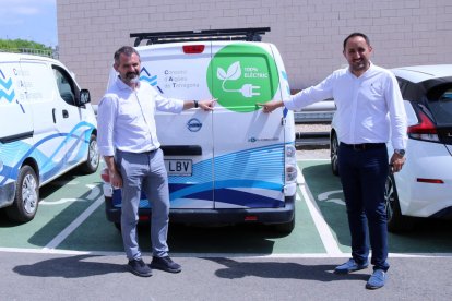 El presidente del CAT, Joan Alginet, y el jefe de innovación del CAT, Andreu Fargas.