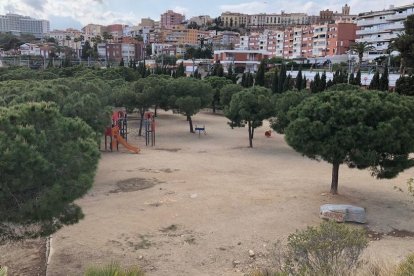 Imagen del parque donde se colocará el futuro skatepark del Miracle, al lado de la pista de fútbol.