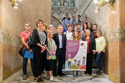 Imatge de la presentació de les visites pedagògiques a la Casa Navàs.