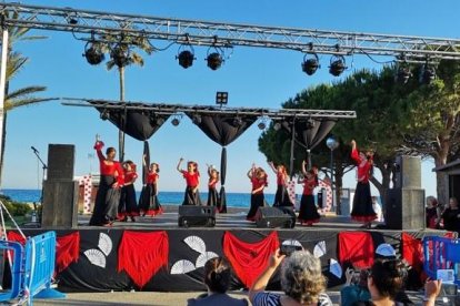 IMatge d'una exhibició de flamenc durant una Feria passada.