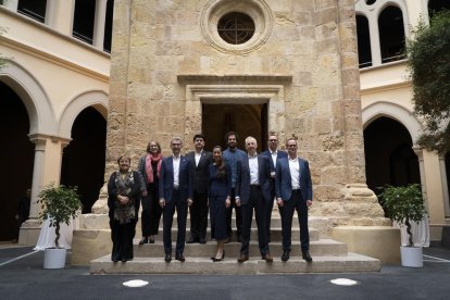 Imagen de los miembros que han participado hoy en el debate sobre el futuro de la industria europea en Tarragona.