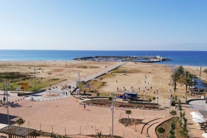 Imatge de la plaça dels Germans Trillas, un dels punts que es remodelarà amb el projecte FEDER.