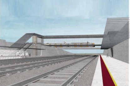 Imatge virtual de l'estació intermodal del Camp de Tarragona.