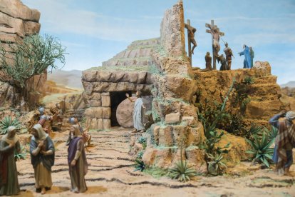 Imagen de una parte del diorama ubicado en la capilla de la Parroquia de Sant Joan Baptista.