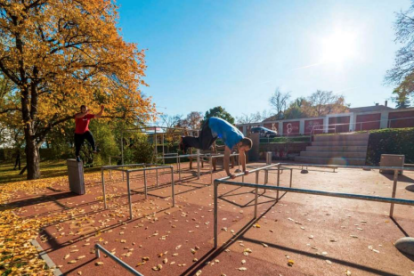 Imatge d'un parc street parkour.