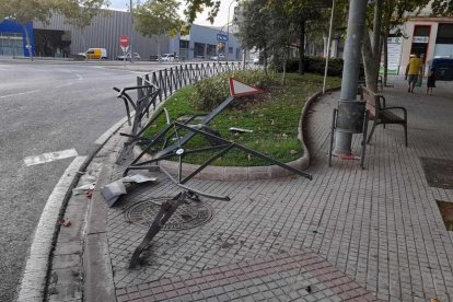 Estat en que va quedarla plaça del nucli.