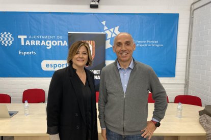 Núria Grados, la nova presidenta, i Jacint Rodríguez.