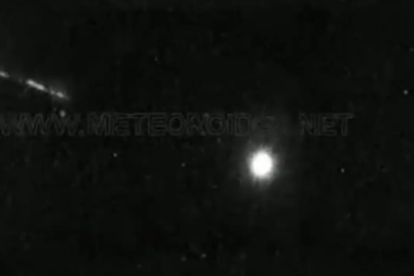 Una imagen del meteorito.