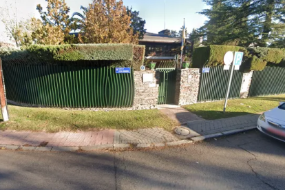 Fachada de la embajada ucraniana en Madrid.