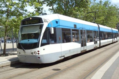 Imatge d'un model de tramvia que proposa la Generalitat per implantar al Camp de Tarragona.