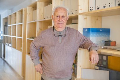 Josep Maria Garreta, al seu estudi d'arquitectura de Tarragona