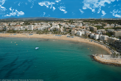 Imatge de la platja Llevant Salou.