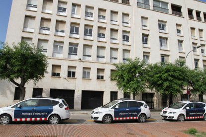 Desplegament de mitjans policials, en  una imatge d'arxiu.