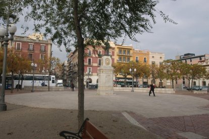 La plaça dels Carros canviarà d'aspecte amb les obres que es faran en aquest espai.