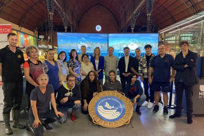 Imatge de la presentació de la campanya al Mercat Central.