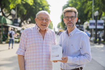 Alfons Cama i Alberto Barruylle, autor i director de la peça teatral.