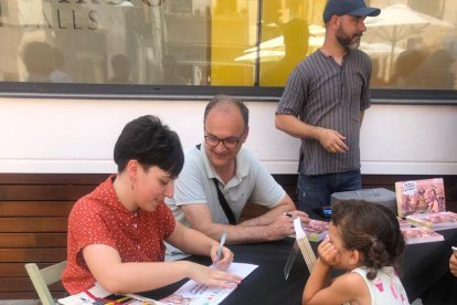 Júlia Olivella i Francesc Domènech, en la presentació del llibre, el passat dissabte a Valls.