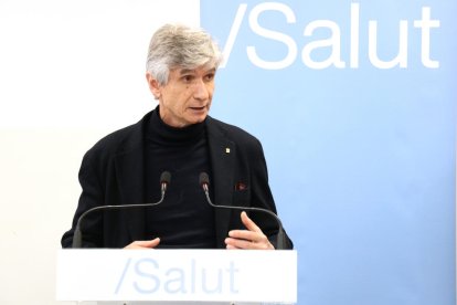 El conseller de Salut, Josep Maria Argimon, en la inauguración del CUAP Rubí.